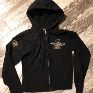 Kid rock and Harley Davidson hoodie sweatshirt xs